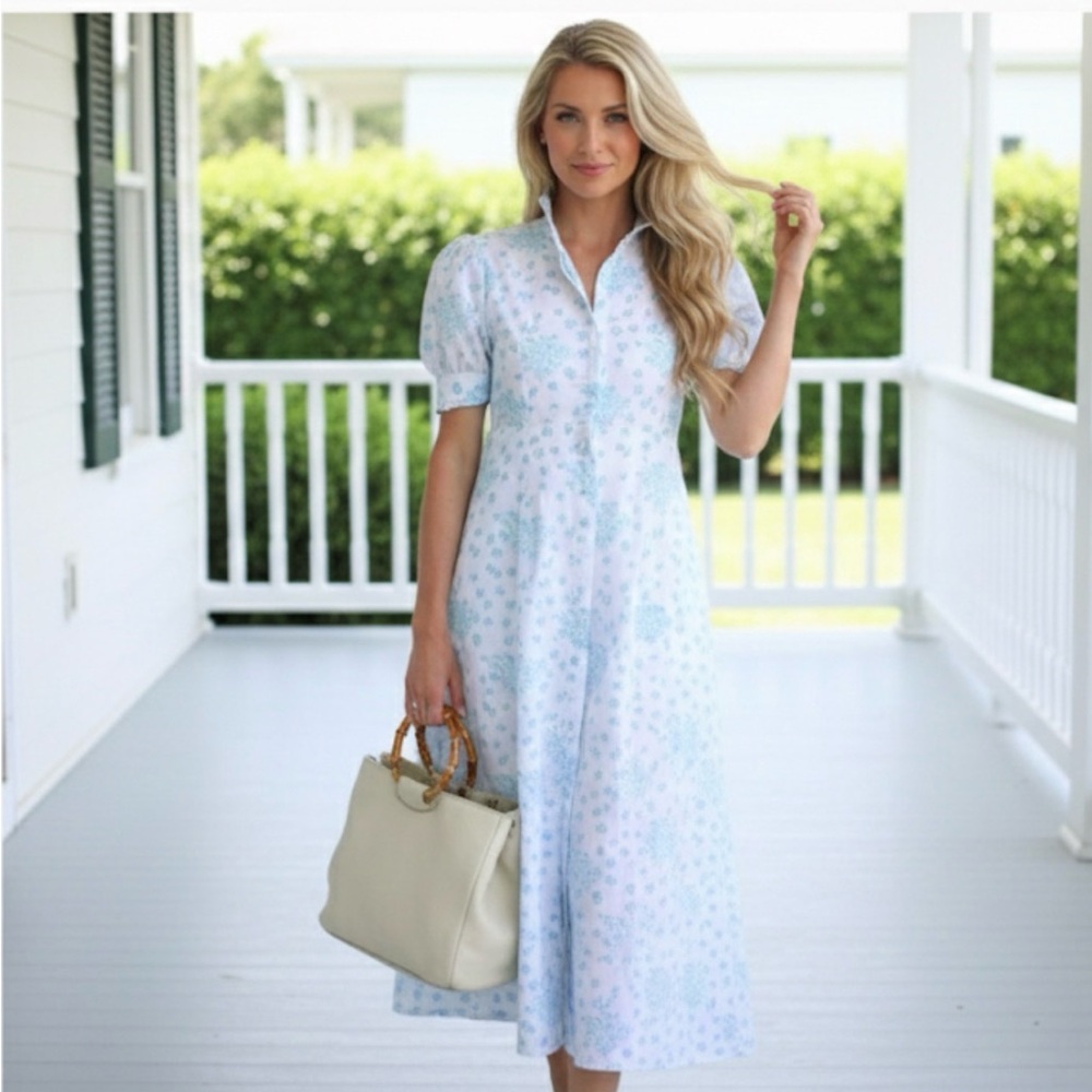 India Amory Julia Amory Dress Robins Egg Blue Size Small